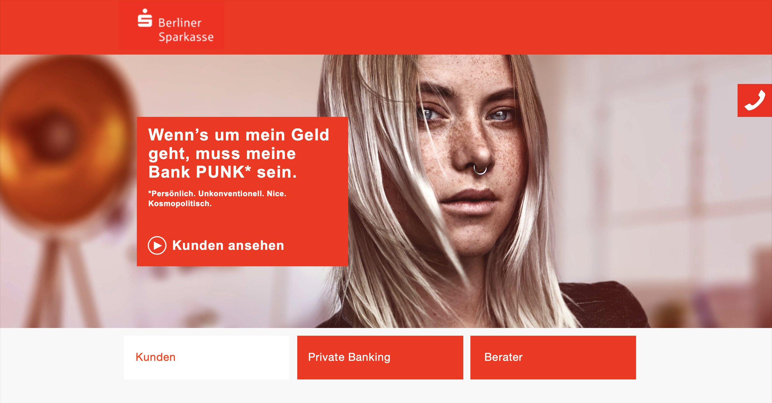 BERLINER SPARKASSE – Imagekampagne „Mehr in Berlin“